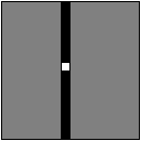 orthogonal view of double slit camera