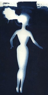 Crime Scene Barbie cyanotype