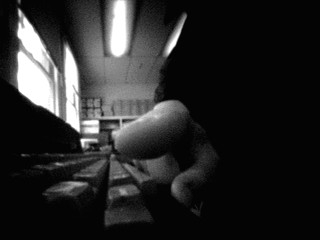 pinhole image taken with a video camera