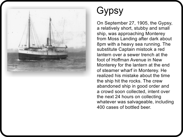 wreck of the Gypsy in 1905