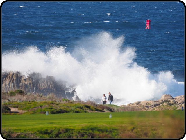 Giant wave near whistle buoy