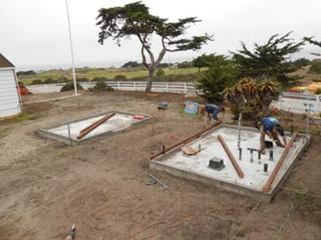 slabs poured