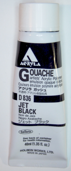 Holbein Jet Black 40ml tube